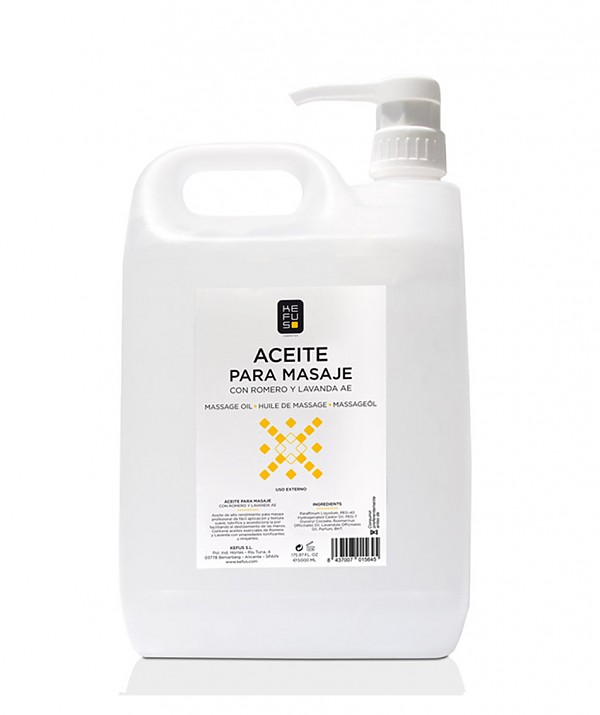 Aceite para masaje romero Kefus 5000ml.
